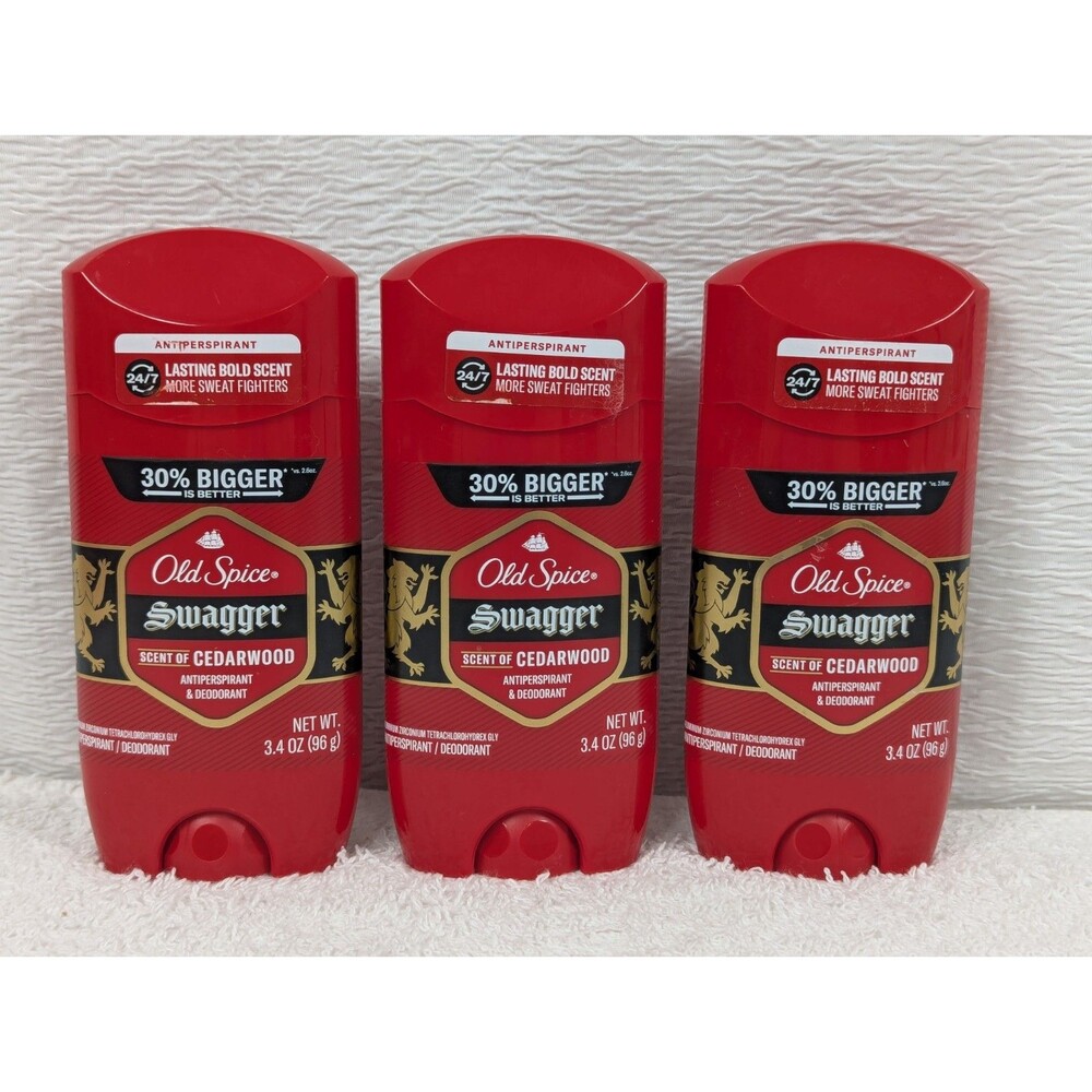Old Spice - Swagger - Scent of Cedarwood - Deodorant - 3.4 oz - 3 Pack